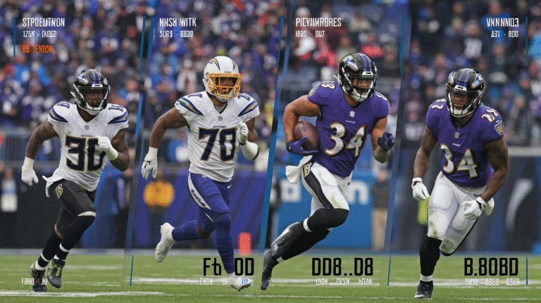 Baltimore Ravens vs Chargers Match Player Stats