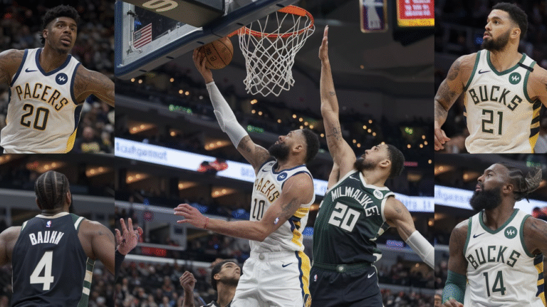 Pacers vs Milwaukee Bucks Match Player Stats