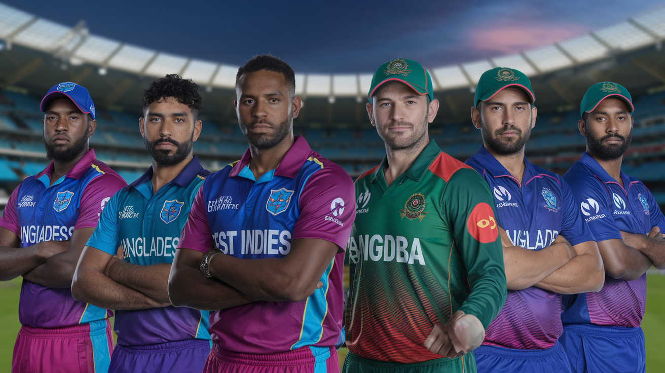 West Indies Cricket Team vs Bangladesh National Cricket Team Players