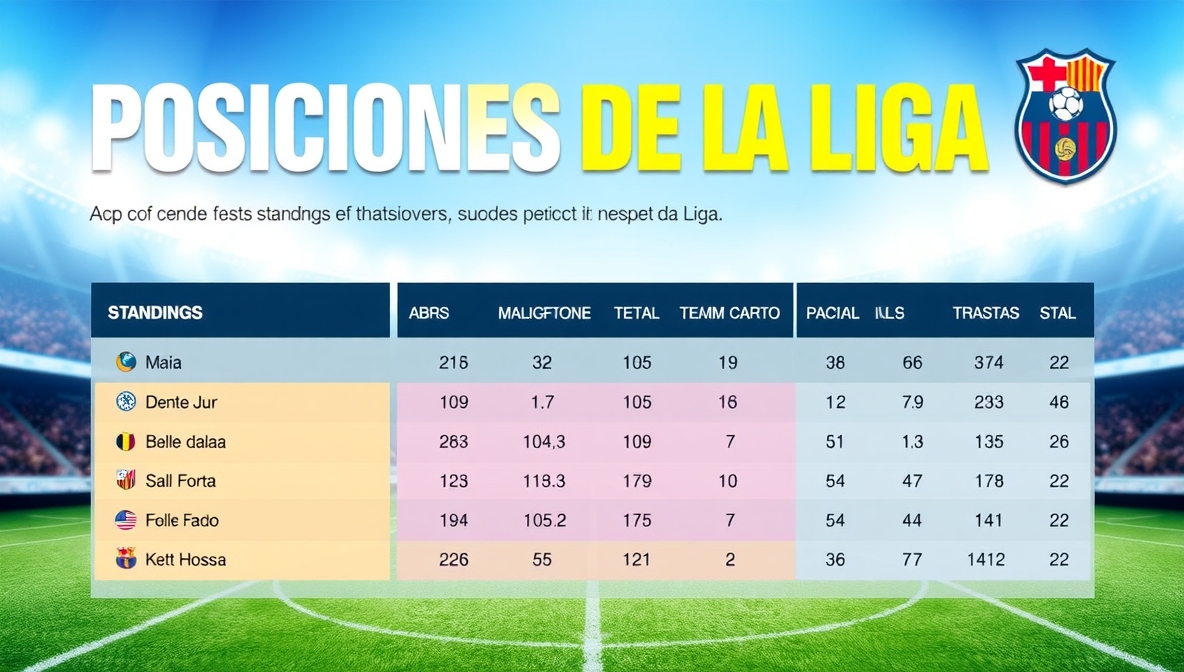 Posiciones de la Liga