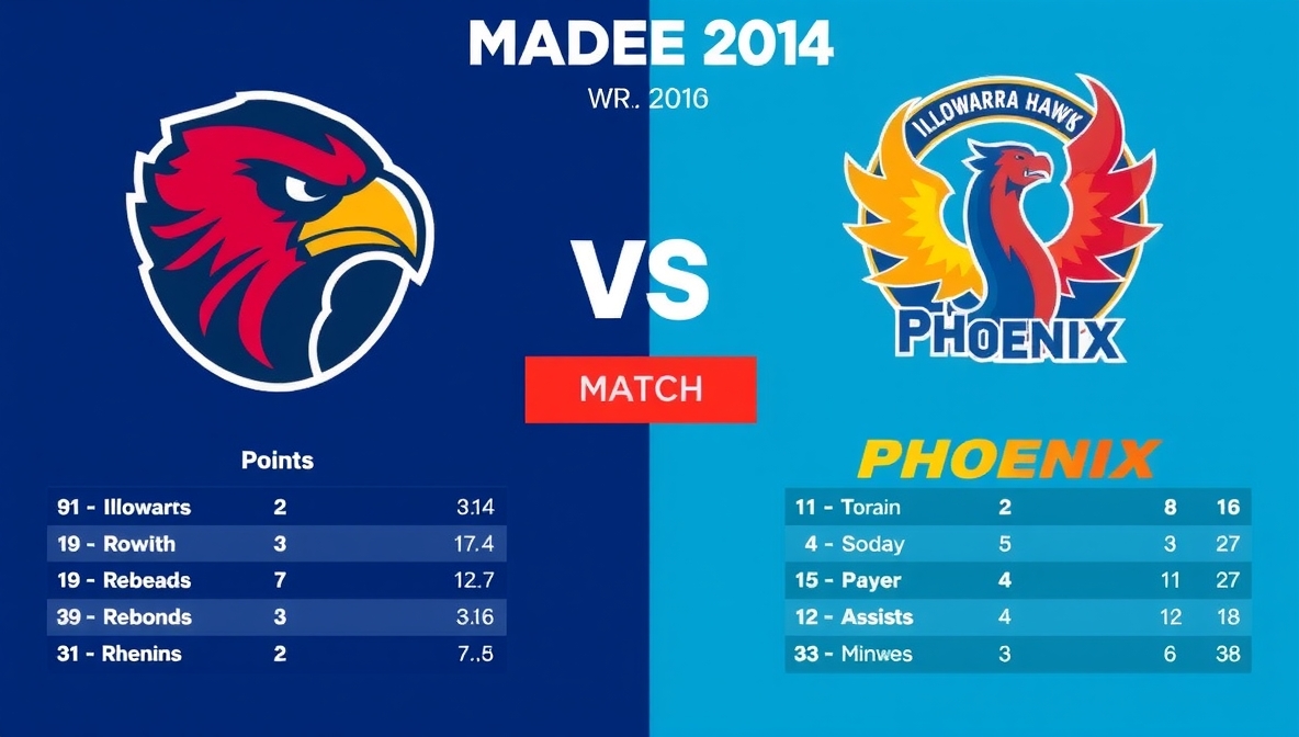 Illawarra Hawks vs South East Melbourne Phoenix Match Player Stats